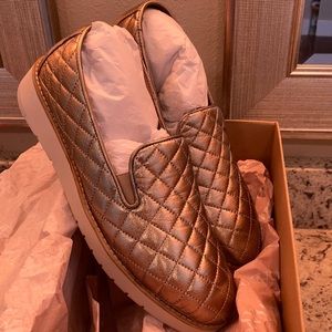 Johnston & Murphy Slip-On Portia Gold Leather, 8